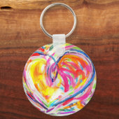 Herz des Schlüsselanhängers der Freude Schlüsselanhänger (Vorderseite)