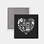 Herz des Schweißens _ Pion Design Magnet (Vorderseite/Rückseite)