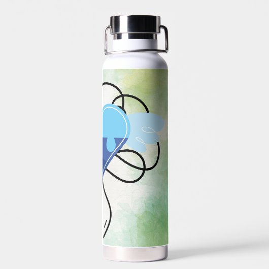 Herz des Spektrums Trinkflasche (Rückseite)