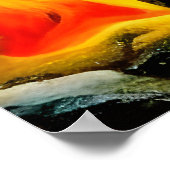 Herz des Steins in Flammen II Poster (Ecke)