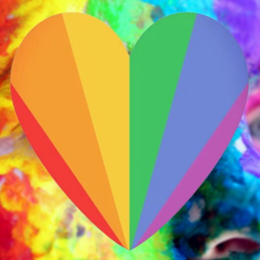 Herz des Stolzes: Farben der Regenbogenflagge Untersetzer