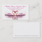 Herz des Swans Hochzeitsplaners Visitenkarte (Vorne/Hinten)