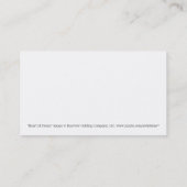 Herz des Swans Hochzeitsplaners Visitenkarte (Rückseite)