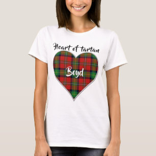 Herz des Tartan-Clans Boyd Plaid T-Shirt