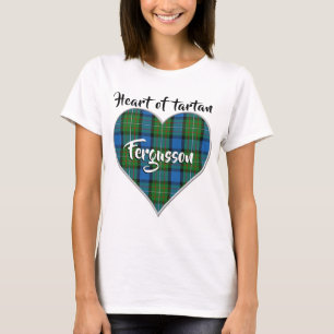 Herz des Tartan-Clans Fergusson Ferguson kariert T-Shirt