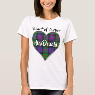 Herz des Tartan-Clans MacDonald Donald Plaid T-Shirt