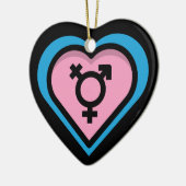 Herz des Trans Pride Ornament (Links)