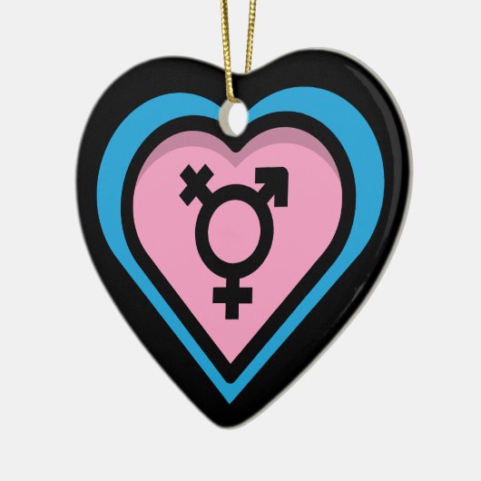 Herz des Trans Pride Ornament (Links)