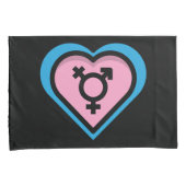 Herz des Trans Pride Pillowcase Kissenbezug (Vorderseite-Rechts)