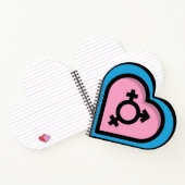 Herz des Trans Pride Spiral Notebook Notizblock (Innenseite)