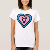 Herz des Trans Pride T-Shirts (Vorderseite)