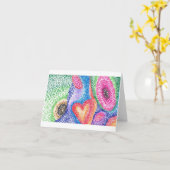 Herz des Universums Karte (Gelbe Blume)