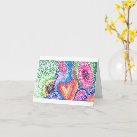 Herz des Universums Karte (Gelbe Blume)