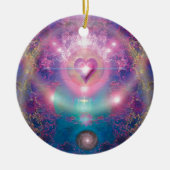 Herz des Universums Keramik Ornament (Vorne)