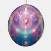 Herz des Universums Keramik Ornament (Links)