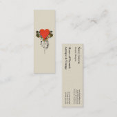 Herz des Valentinsgruß-30s im Rot Mini Visitenkarte (Vorne/Hinten)