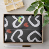 Herz des Valentinstag-Tissue Seidenpapier (Geschenk)