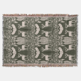 Herz des Waldwurzelschuhblankets Decke