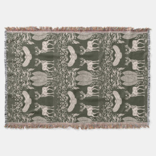 Herz des Waldwurzelschuhblankets Decke