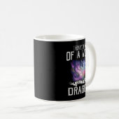Herz des Wolfs Soul eines Drachen - Wolf Krieger T Kaffeetasse (VorderseiteRechts)