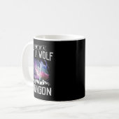 Herz des Wolfs Soul eines Drachen - Wolf Krieger T Kaffeetasse (Vorderseite Links)