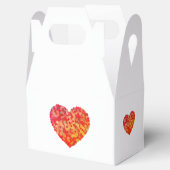 Herz Design Gefallen Box Geschenkschachtel (Geöffnet)