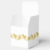 Herz Design Gold farbige Hochzeit Geschenkschachtel (Geöffnet)