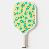 Herz Design Pickle Ball Paddle (Rückseite)