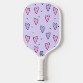 Herz Design Pickle Ball Schläger (Rückseite)
