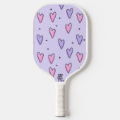 Herz Design Pickle Ball Schläger (Vorderseite)