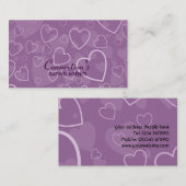 Herz-Design-Visitenkarte Visitenkarte (Vorne/Hinten)