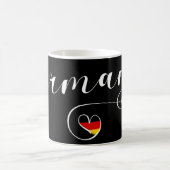 Herz Deutschland, deutsche Flagge Kaffeetasse (Mittel)