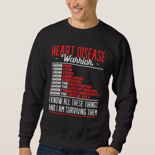 Herz-Diesel-Warrior-Kardiologe Sweatshirt (Vorderseite)