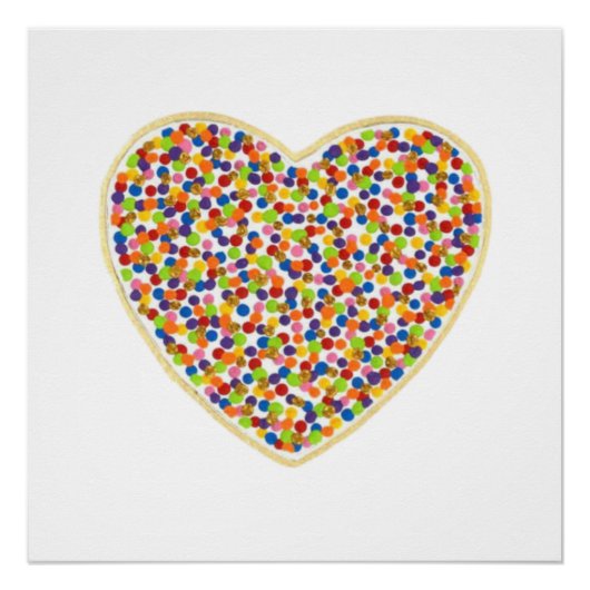 Herz Dots Perfect Poster (Vorderseite)