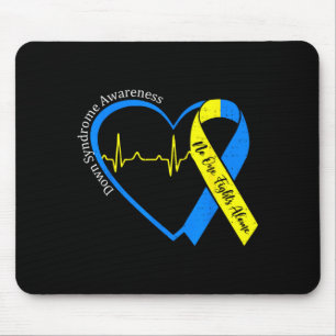 Herz-Down-Syndrom-Bewusstsein Trisomie 21 Männer F Mousepad