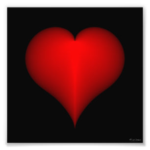 Herz-Druck Fotodruck