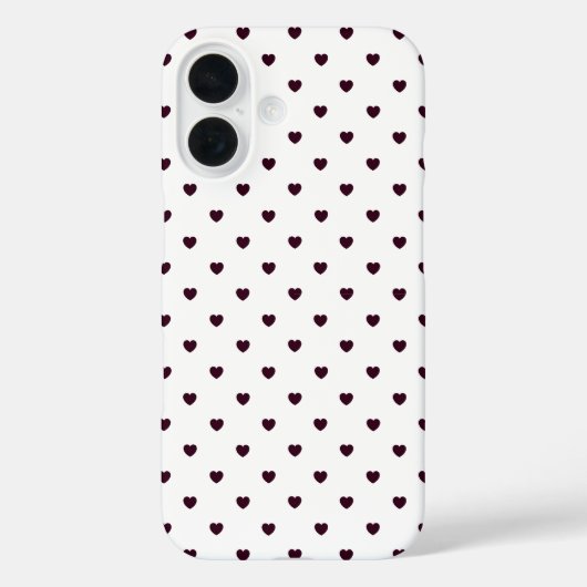 Herz Druck Weiß Case-Mate iPhone Hülle (Rückseite)