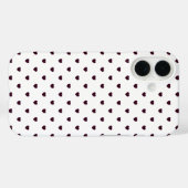 Herz Druck Weiß Case-Mate iPhone Hülle (Rückseite (Horizontal))