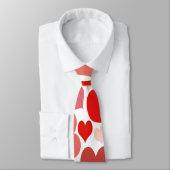 Herz druckt rot und rosa krawatte (Gebunden)