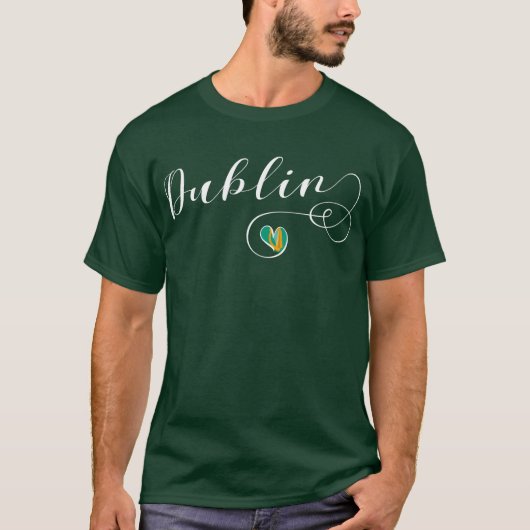 Herz-Dublin-T - Shirt, Irland, irisch T-Shirt (Vorderseite)