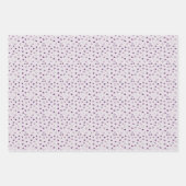 Herz - Dunkel Lila auf Lichtviolett Geschenkpapier Set (Vorderseite 2)