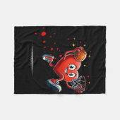 Herz-Dunking Valentinstag Basketball Kinder  Fleecedecke (Vorderseite (Horizontal))