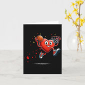 Herz Dunking Valentinstag Basketball Kinder Karte (Gelbe Blume)
