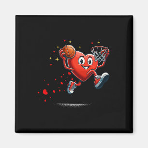 Herz Dunking Valentinstag Basketball Kinder Magnet
