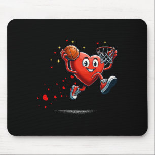 Herz Dunking Valentinstag Basketball Kinder Mousepad