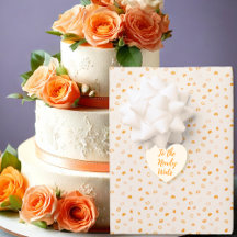 Herz - Dunkles Orange auf leichter Orange