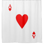Herz Duschvorhang (Vorderseite)