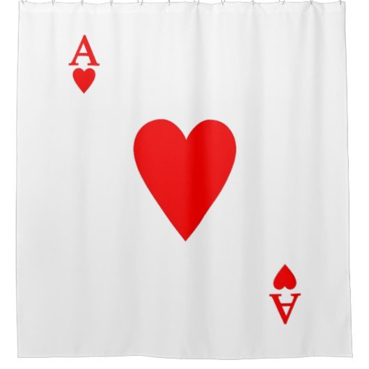 Herz Duschvorhang (Vorderseite)