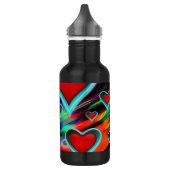 Herz Edelstahlflasche (Links)
