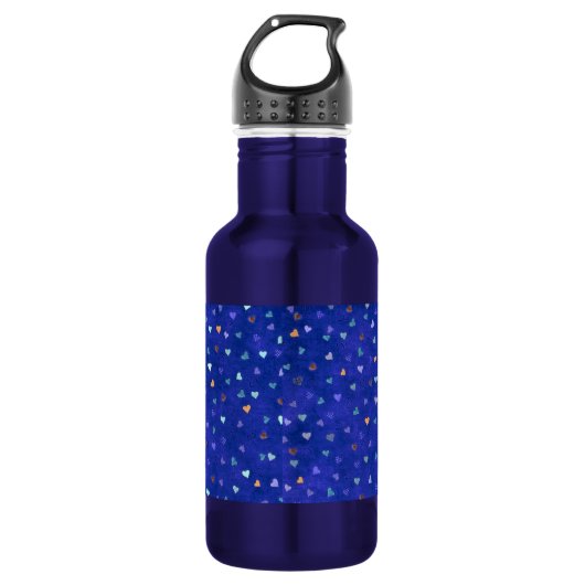 Herz Edelstahlflasche (Vorderseite)